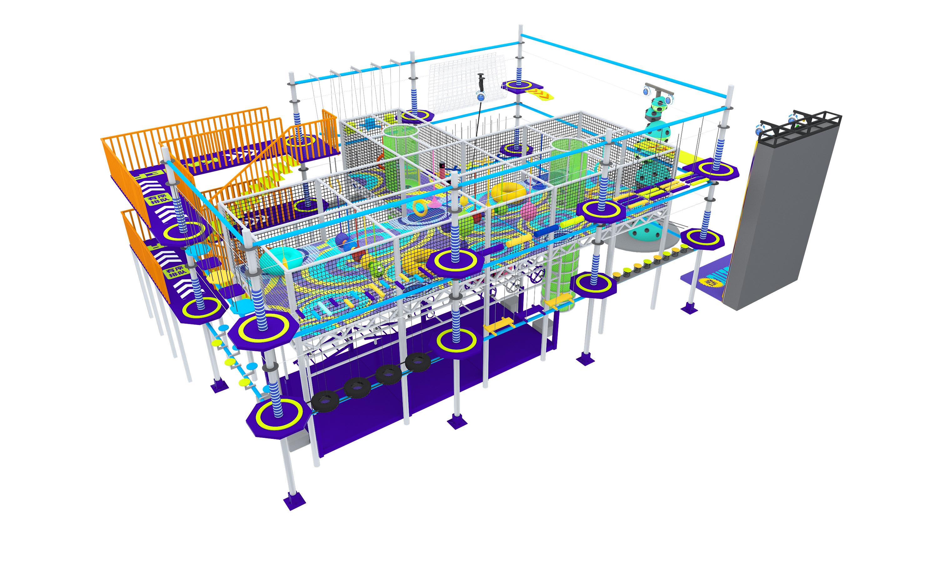 Interior amusement park design illustration التوضيح تصميم متنزه داخلي