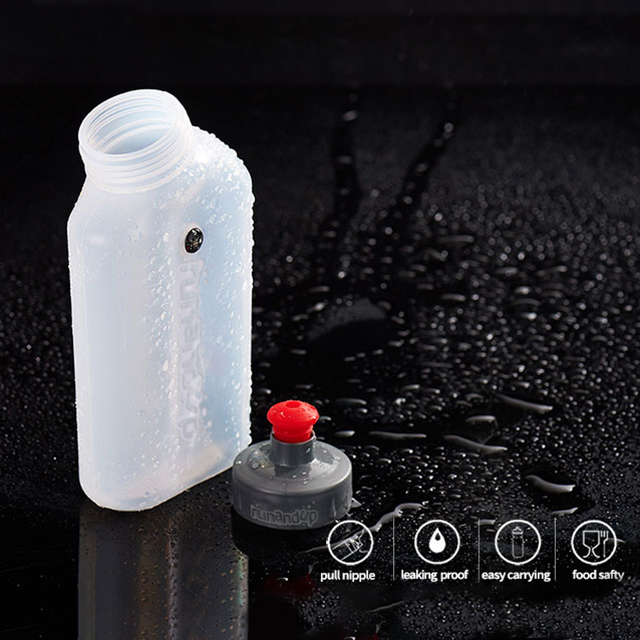 RU81003 Runandup Hand Holder Water Bottle Compass Running Marathon Mountaineering Cross-country Plastic Water Pack 280ML