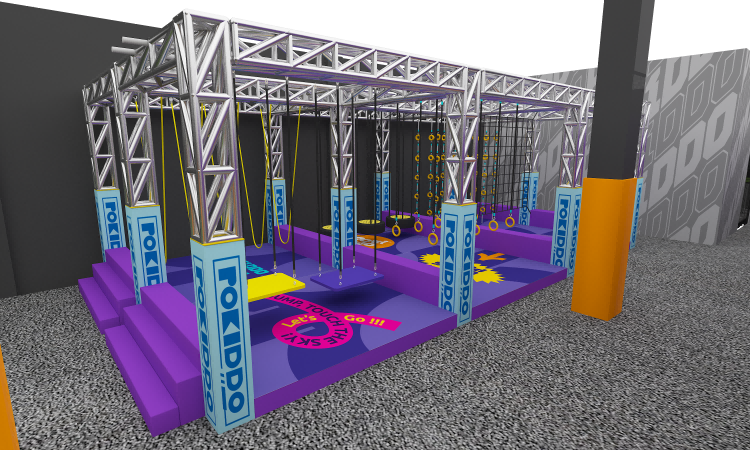 indoor donut slide with crazy equipment حديقة رياضية للأطفال داخلية