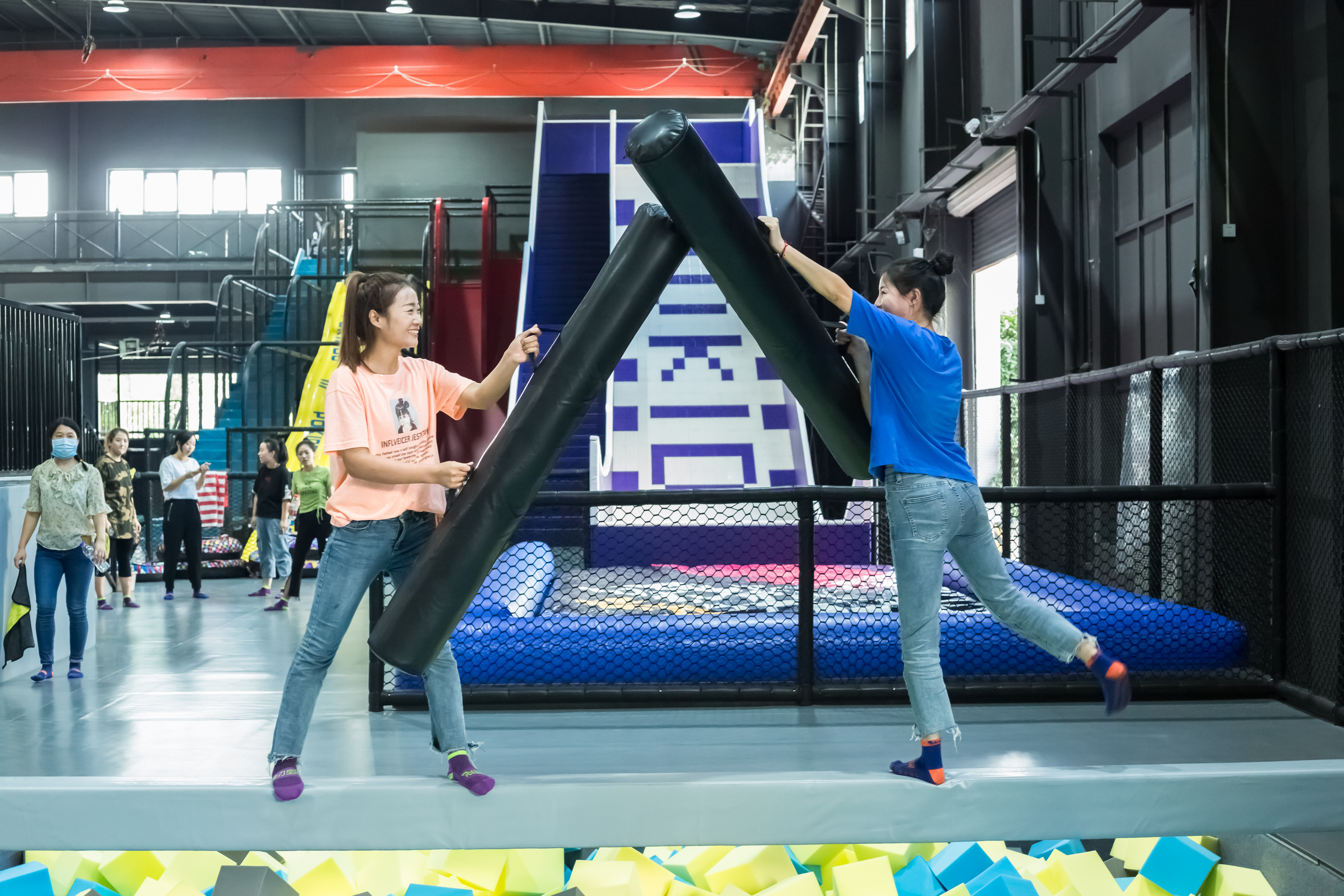 indoor adventure sports park حديقة مغامرات رياضية داخلية