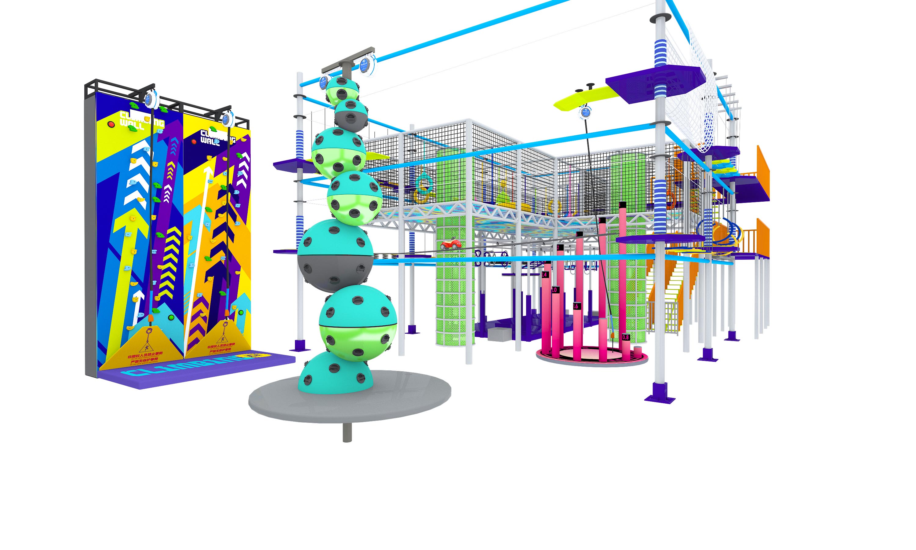 Interior amusement park design illustration التوضيح تصميم متنزه داخلي