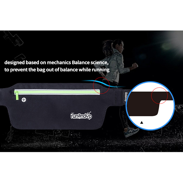 RU81031 Runandup Sports Money Belt For Men Women Outdoor Waterproof Invisible Mobile Phone Waist Bag Cycling Marathon Pack Running Gear bag Set For Daily Use