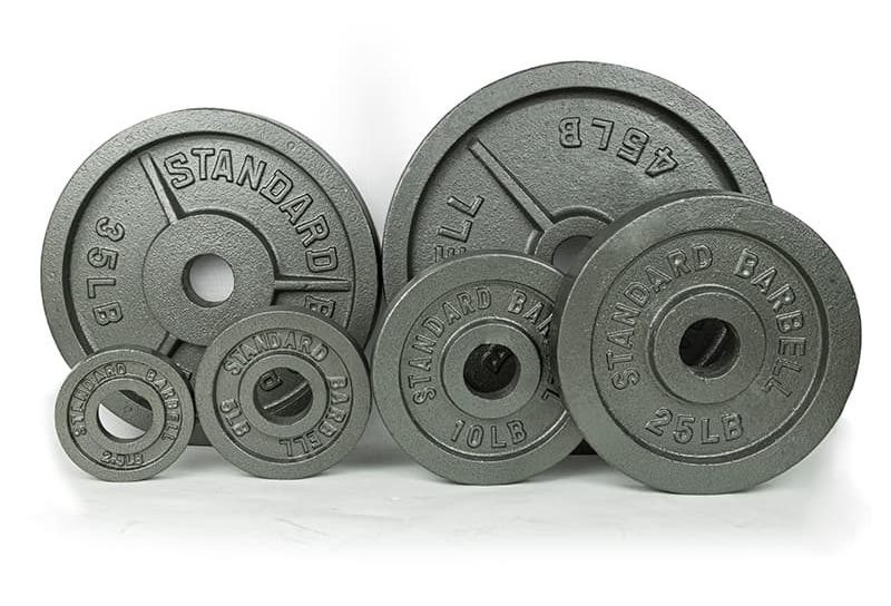standard barbell plates standardne ploče za uteg