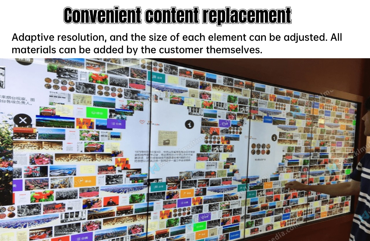 wall digital display شاشة رقمية على الحائط