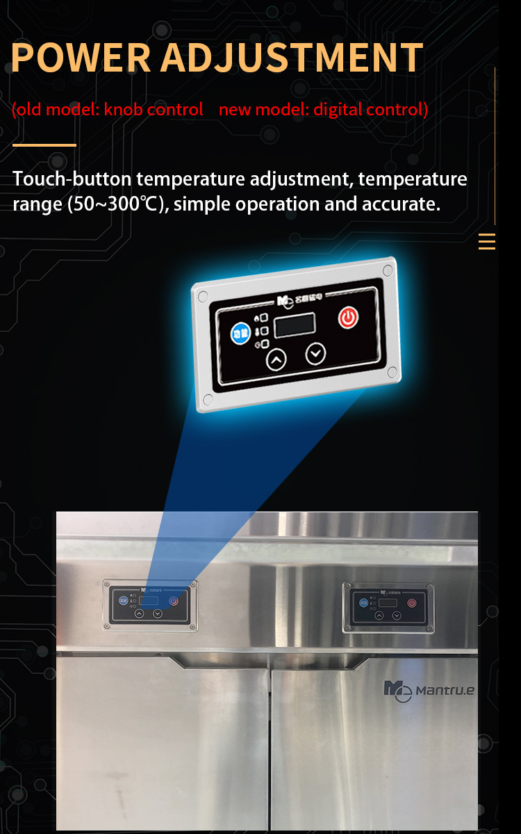 commercial electric griddle details_05 коммерческая электрическая сковородка Details_05