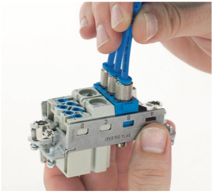 install the completely assembled Pneumatic module