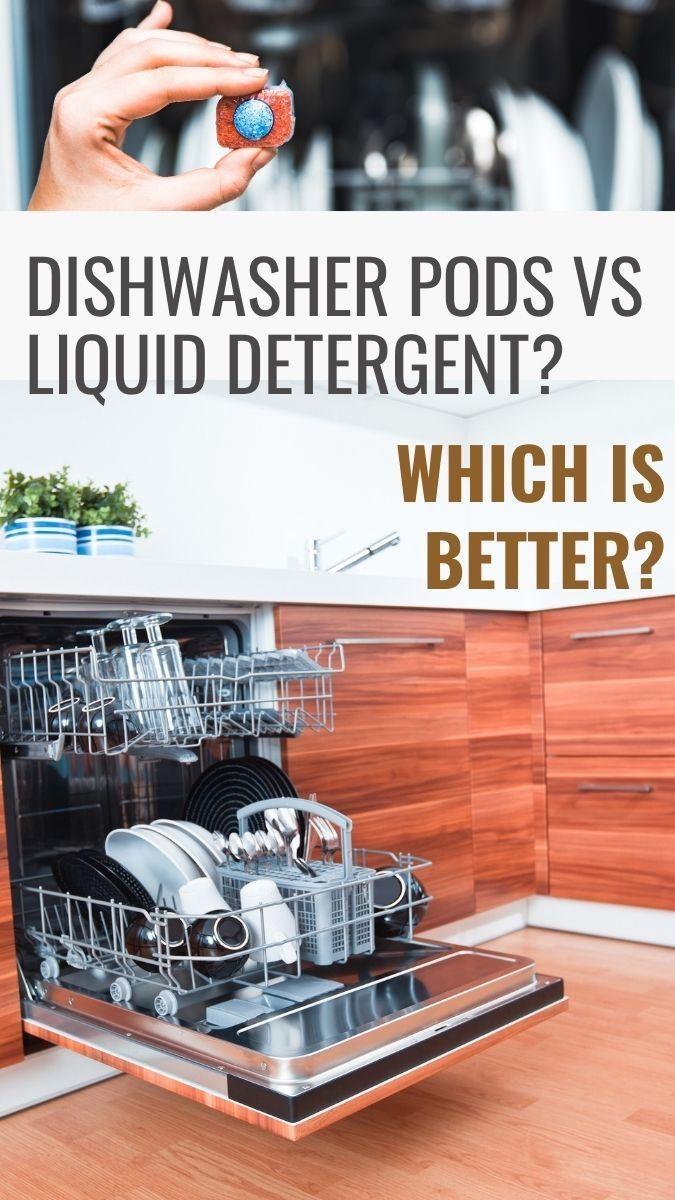 Dishwasher Pods vs Liquid Detergent كبسولات غسالة الصحون مقابل المنظفات السائلة