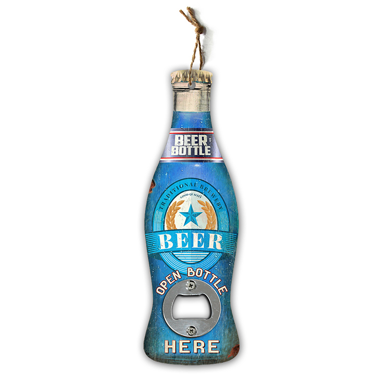 Custom cheap metal fancy colorful beer bottle openers