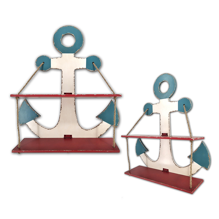 Wholesale Wall Mounted Wooden Wine Rack with Two Layers