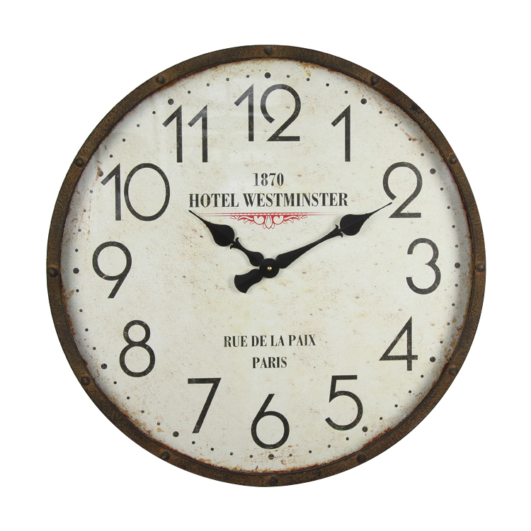 High Quality Fashion New Modern Brown Digital Quartz Wall Clock