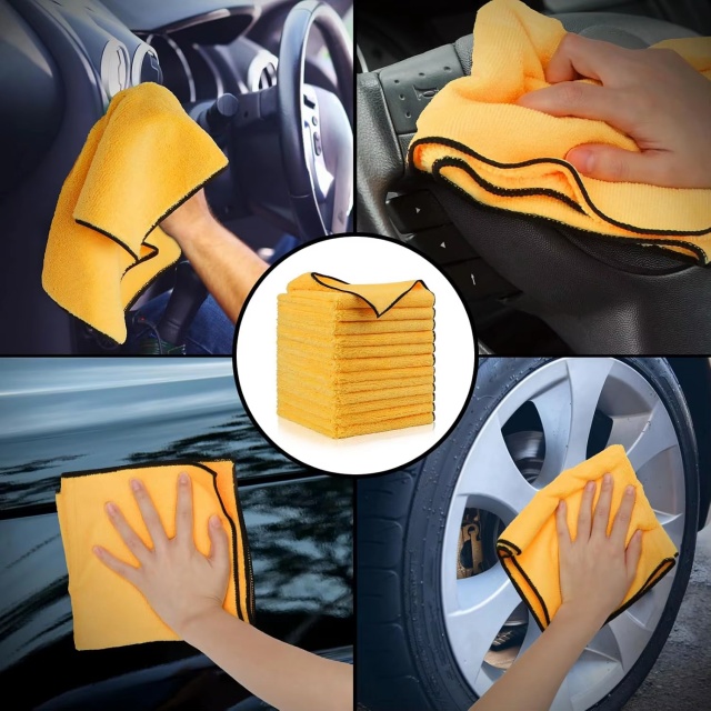 large microfiber towels for cars (4) große Mikrofasertücher für Autos (4)