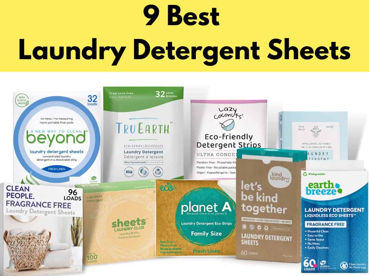 9 best laundry deteregent sheets 9 bedste plader til vasketøj