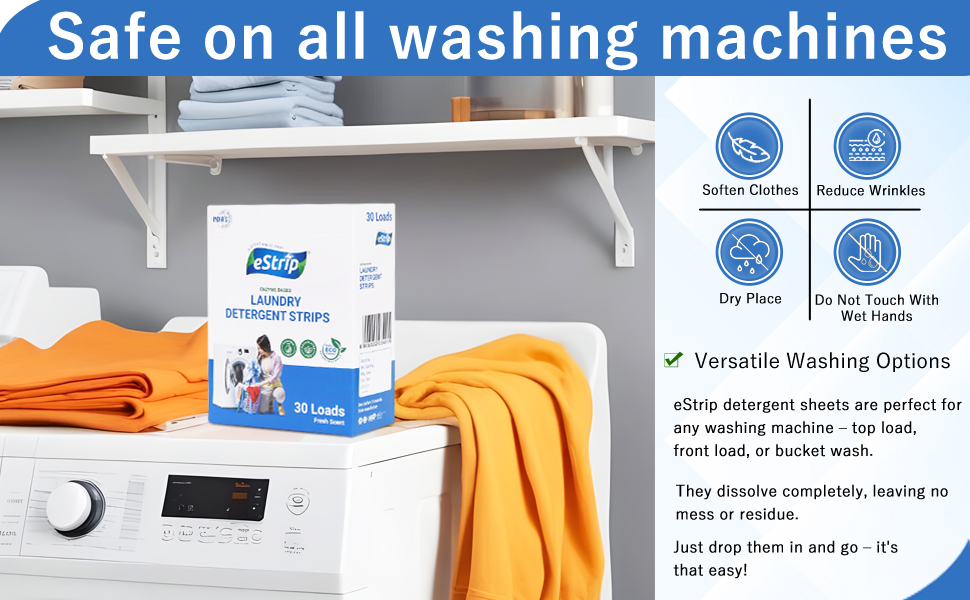 Estrip laundry detergent sheets أوراق منظفات الغسيل من إستريب