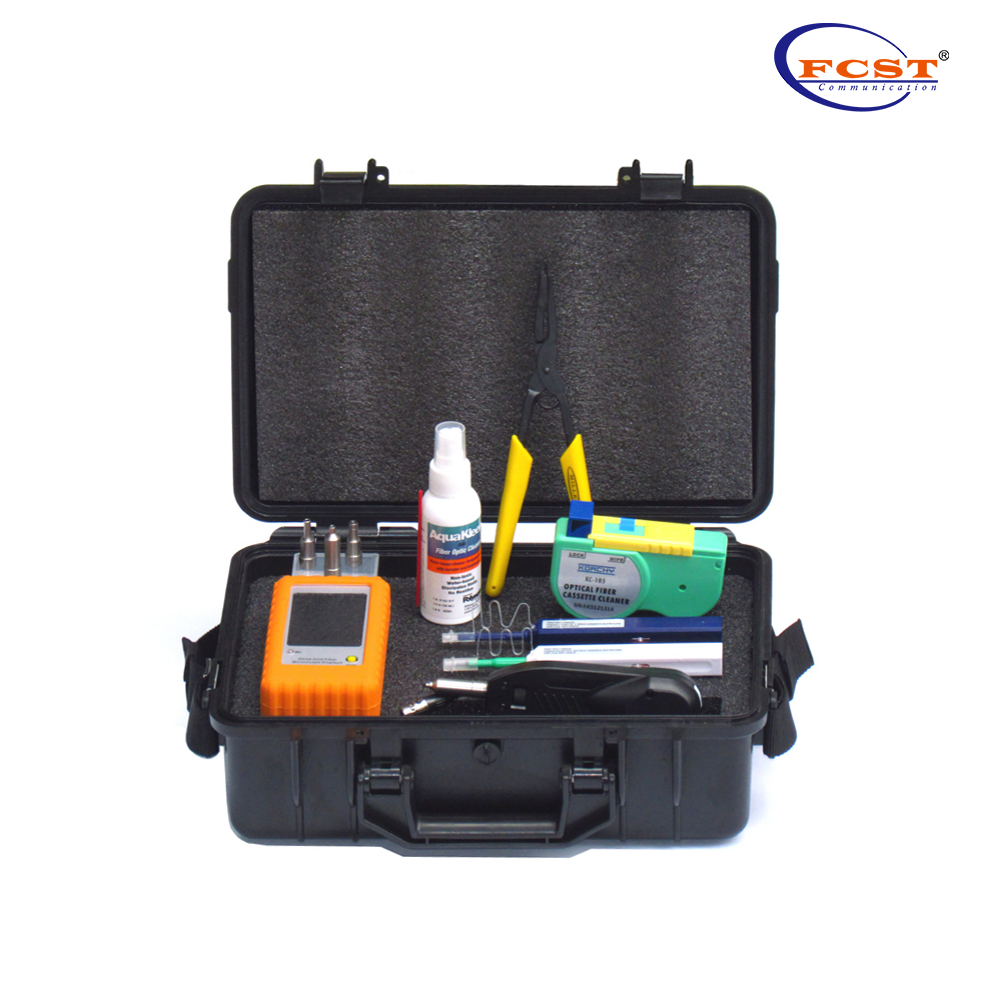 FCST210104 Kit de inspección y limpieza de fibra óptica Kit de limpieza de fibra optica