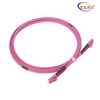 Lcupc-lcupc duplex OM4 2M LSZH 2.0 mm Cable de parche de fibra óptica