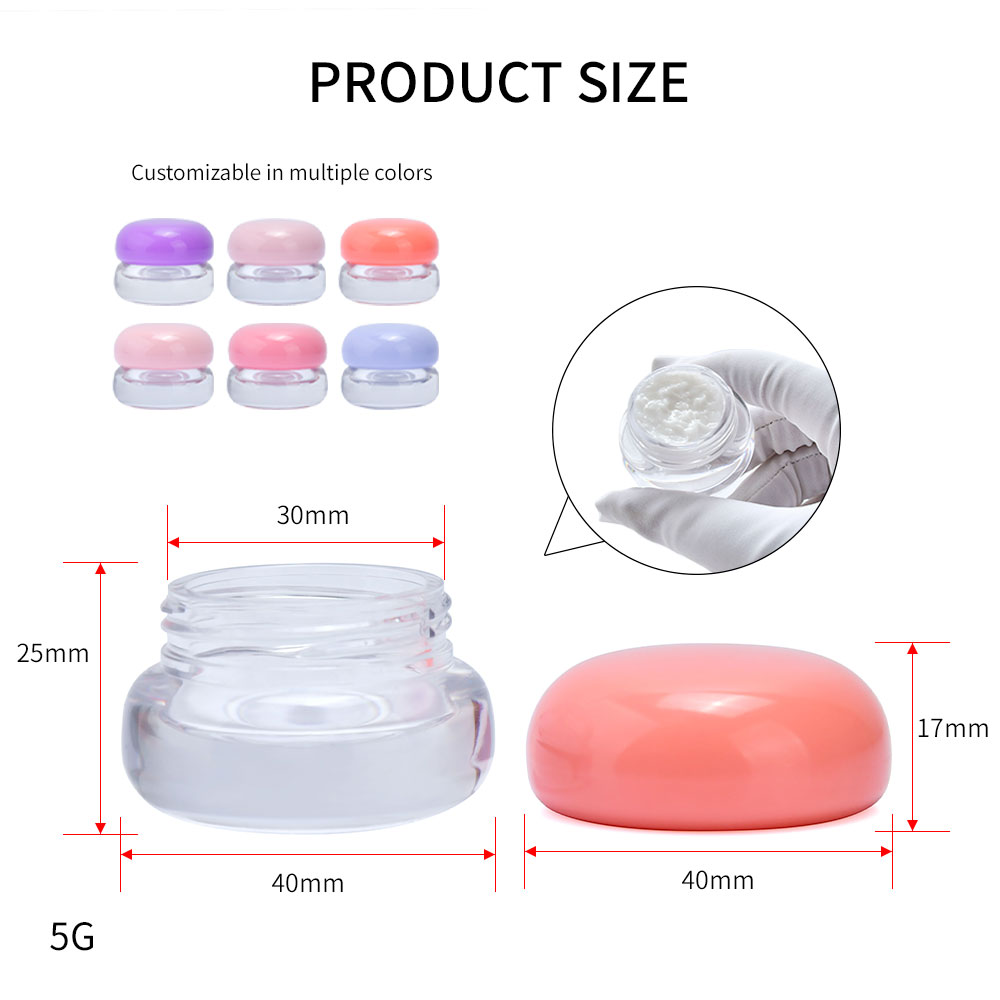 5g Plastic Sleeping Mask Jar Lip Balm Container 5 g Schlafmasken-Behälter aus Kunststoff für Lippenbalsam