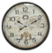 MDF Design Glass Surface 3D World Map Decor Wall Clock
