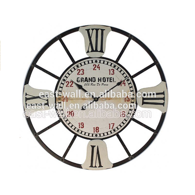 Custom Color Decorative Antique Iron Wall Clock For Kids