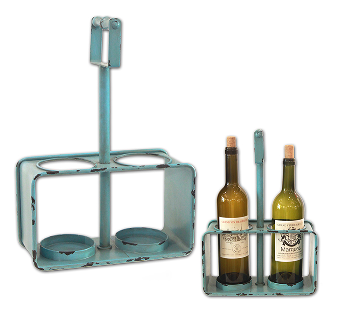 Custom Home Classical Bottle Holder Iron Hanging Wine Rack