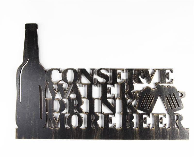 China Factory Wholesale New Products Outdoor Garden MDF Vintage Custom Plaque