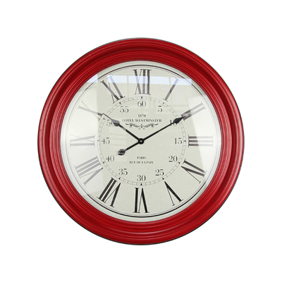 Explosion Rare And Beautiful Unique Red Sun-Shaped Wall Clock