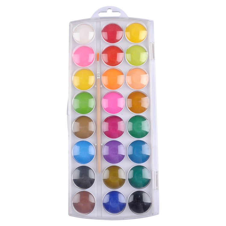 Solid Watercolour And 1pc Brush Set Cake 3.0cm