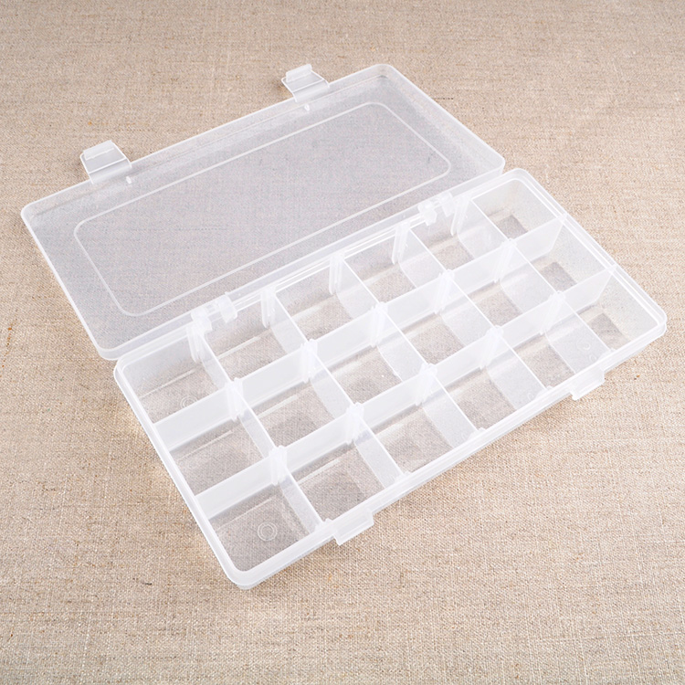 18 Compartment Plastic Organizer Box