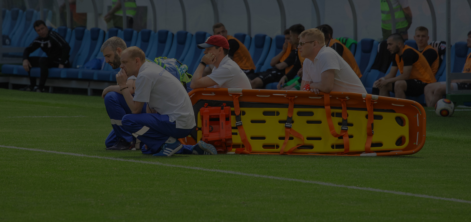 basket stretcher rescue scene
