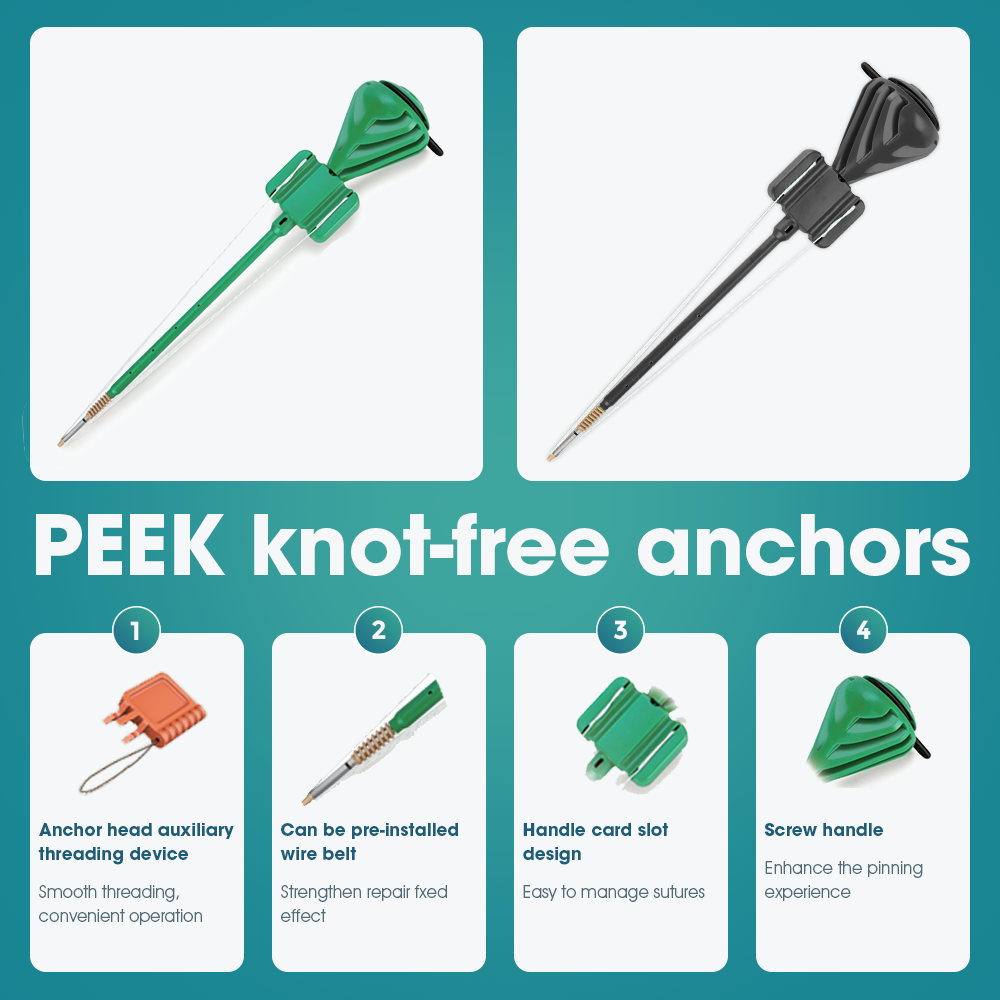 PEEK knot-free anchors PEEK knot-free anchors