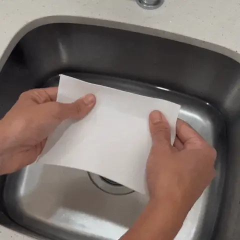 أوراق الغسيل المحمولة لتنظيف الحوض