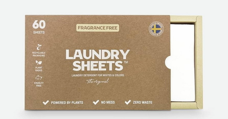 Laundry Detergent Sheets Efficiency Tøjvaskemiddelark Effektivitet