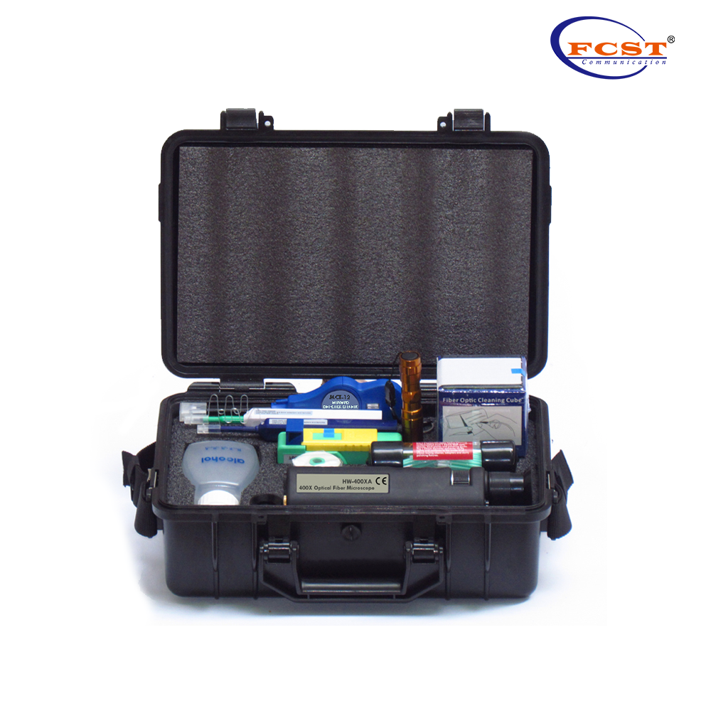 FCST210105 Kit de inspección y limpieza de fibra óptica kit fibra optica kit fibra optica