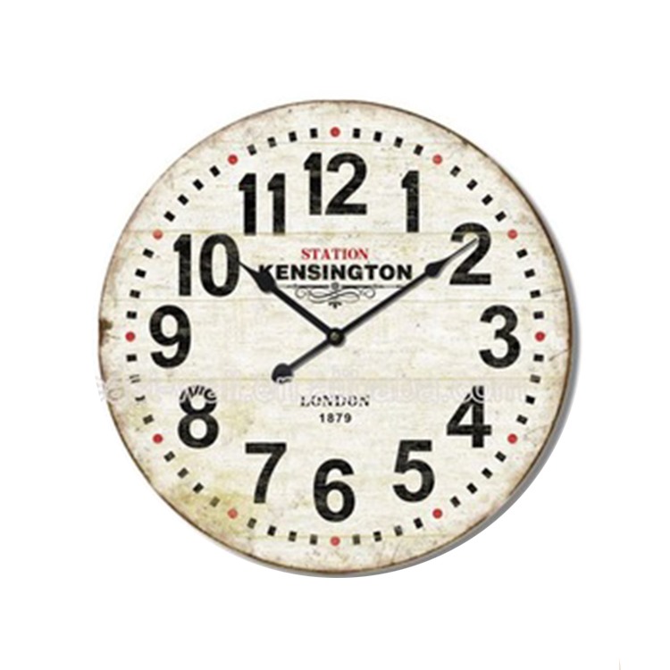 Quick Lead Antique Style Recycled Material Custom Made Wall Clock