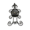 21.5x6x32.5 cm Old Style Chic Black Double Sided Table Clock