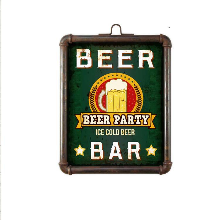 Customized Printing Bar Advertising Metal Beer Sign