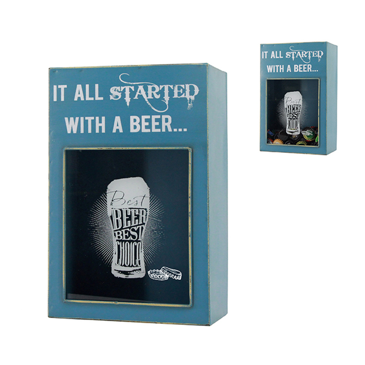 Personalized unique beer cap holder storage box