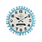 Retro Rustic Decorative Roman Numerals Electronic Smart Decorative Wall Clock