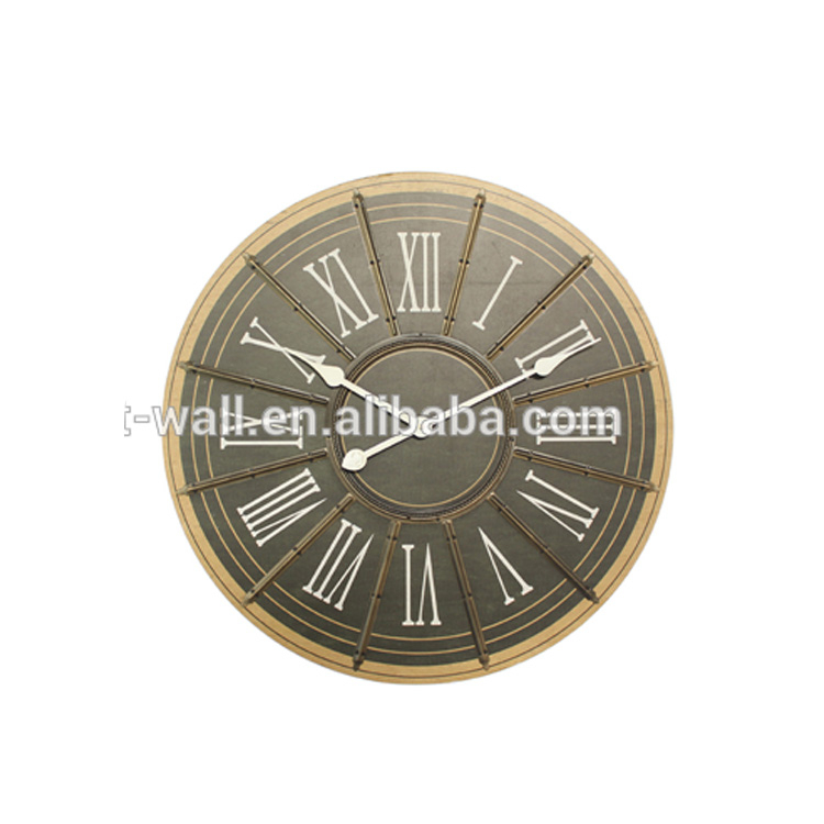 Wholesale Household Decorative Items Old Fashioned Embroidery Design Wall Clock