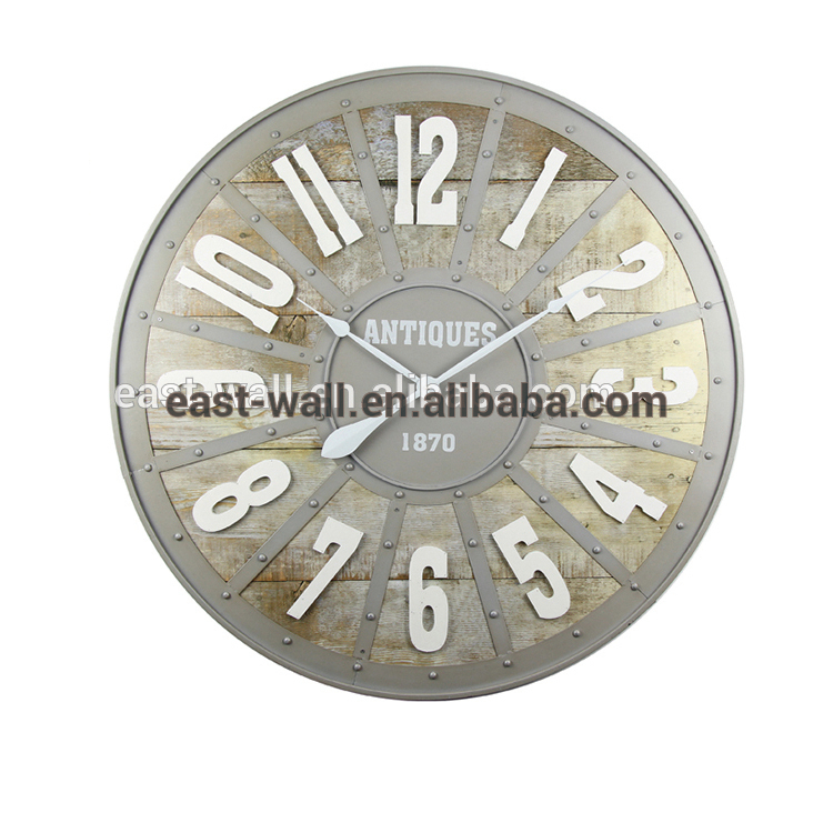 Arabic Numerals Wall Clock Home Decoration , Decorative Vintage Digital Cheap Wall Clock