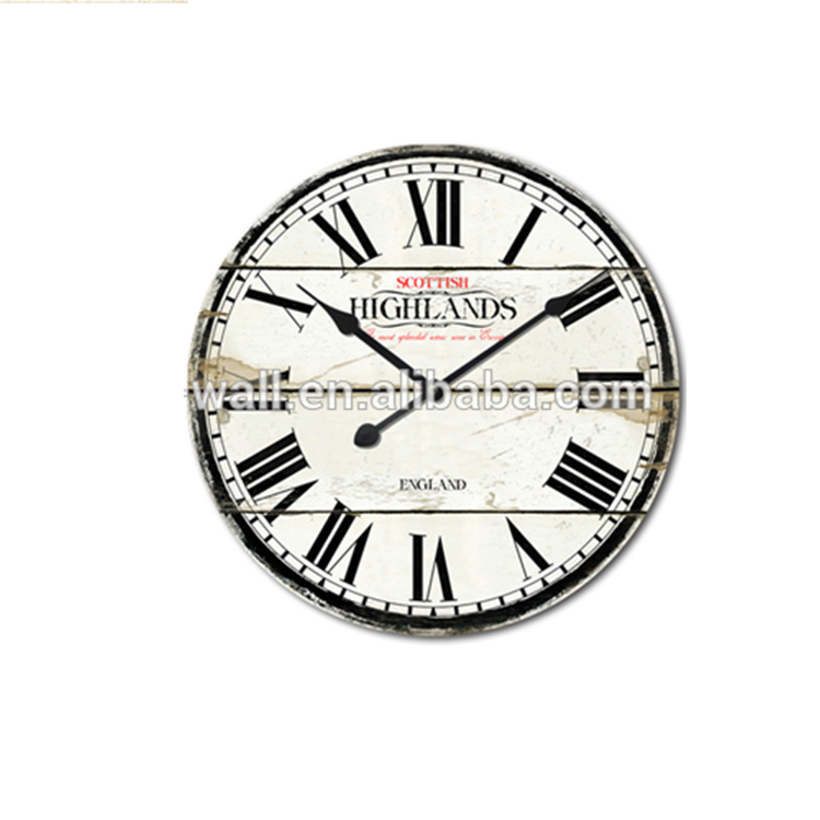 Promotional Product White Wall Clock Elegant Design High Quality World Time