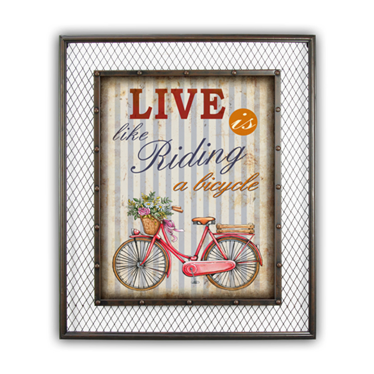 High Quality Vintage Mdf Wall Hanging Iron Plaques