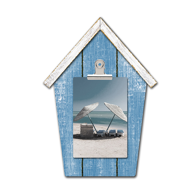 Wholesale OEM Cheap Wooden Hanging Photo Frame House Shape