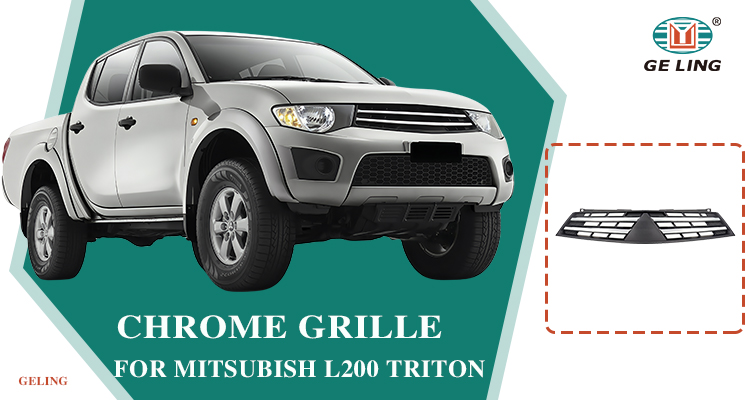 Chrome Grille For Mitsubishi Triton L200 2010 Griglia cromata per Mitsubishi Triton L200 2010