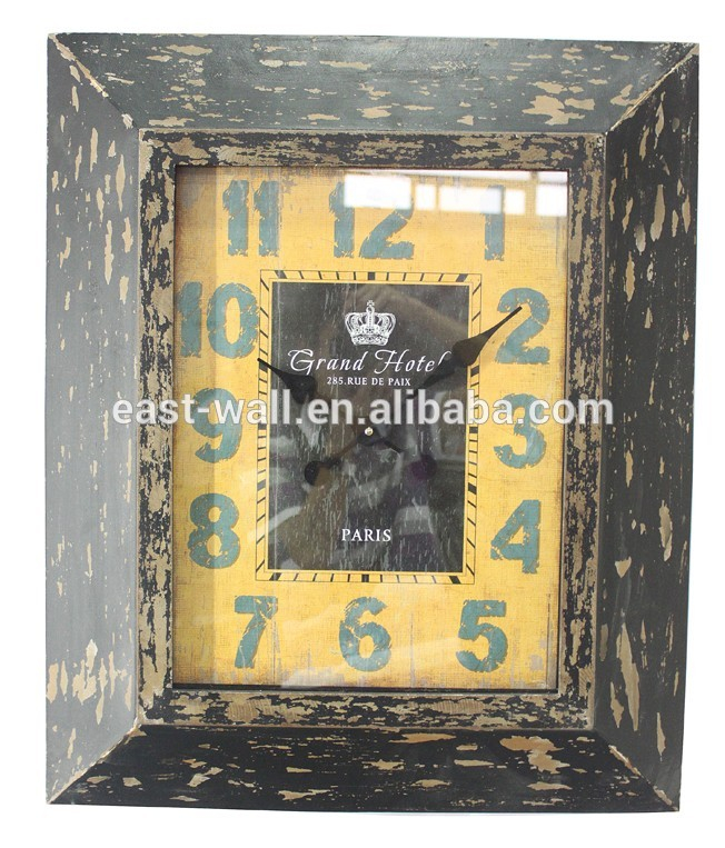 Custom Cheap MDF Decorative Clock Wood Crafts Wall Clocks