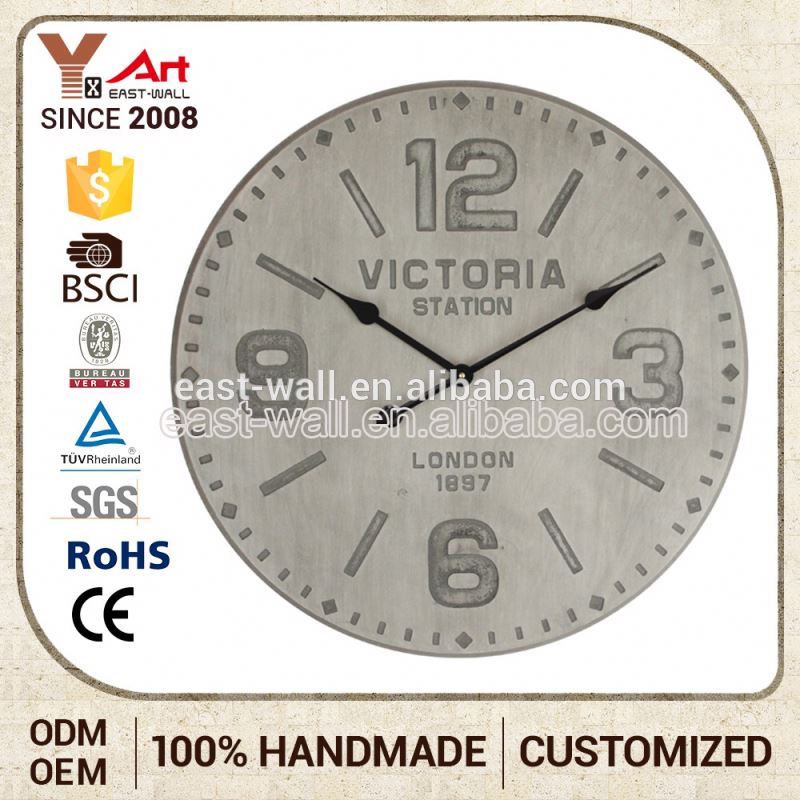Cheaper Price Custom Printing Logo Home Decoration Antique Regulator Wall Clock
