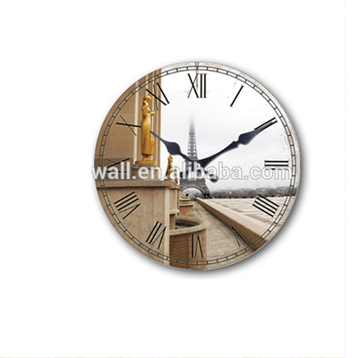 Home Decoration Vintage Wall Clock Custom Pattern High Quality Clock Components