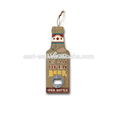 Printed Paper on MDF Personalized Beer Bottle Opener Wall Mount