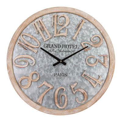 Customized Large Industrial Desktop Wall Clocks with Galvanized