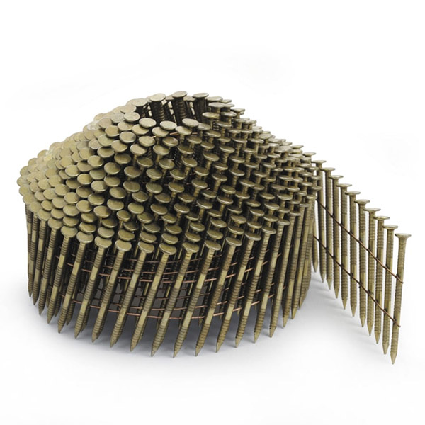 15&deg;コニカルワイヤーコイルネイル