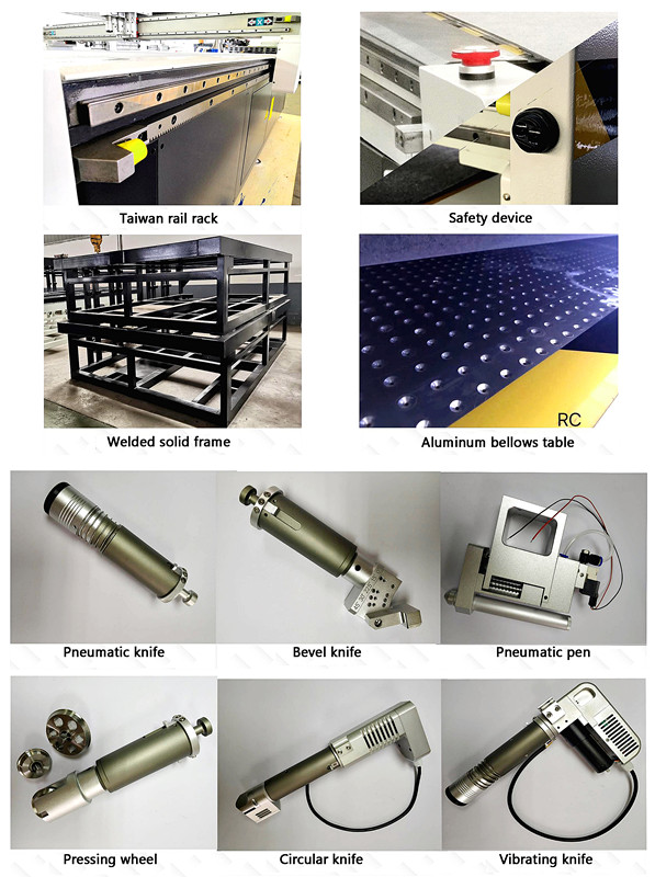 Vibration knife accessories Accessori per coltelli vibranti